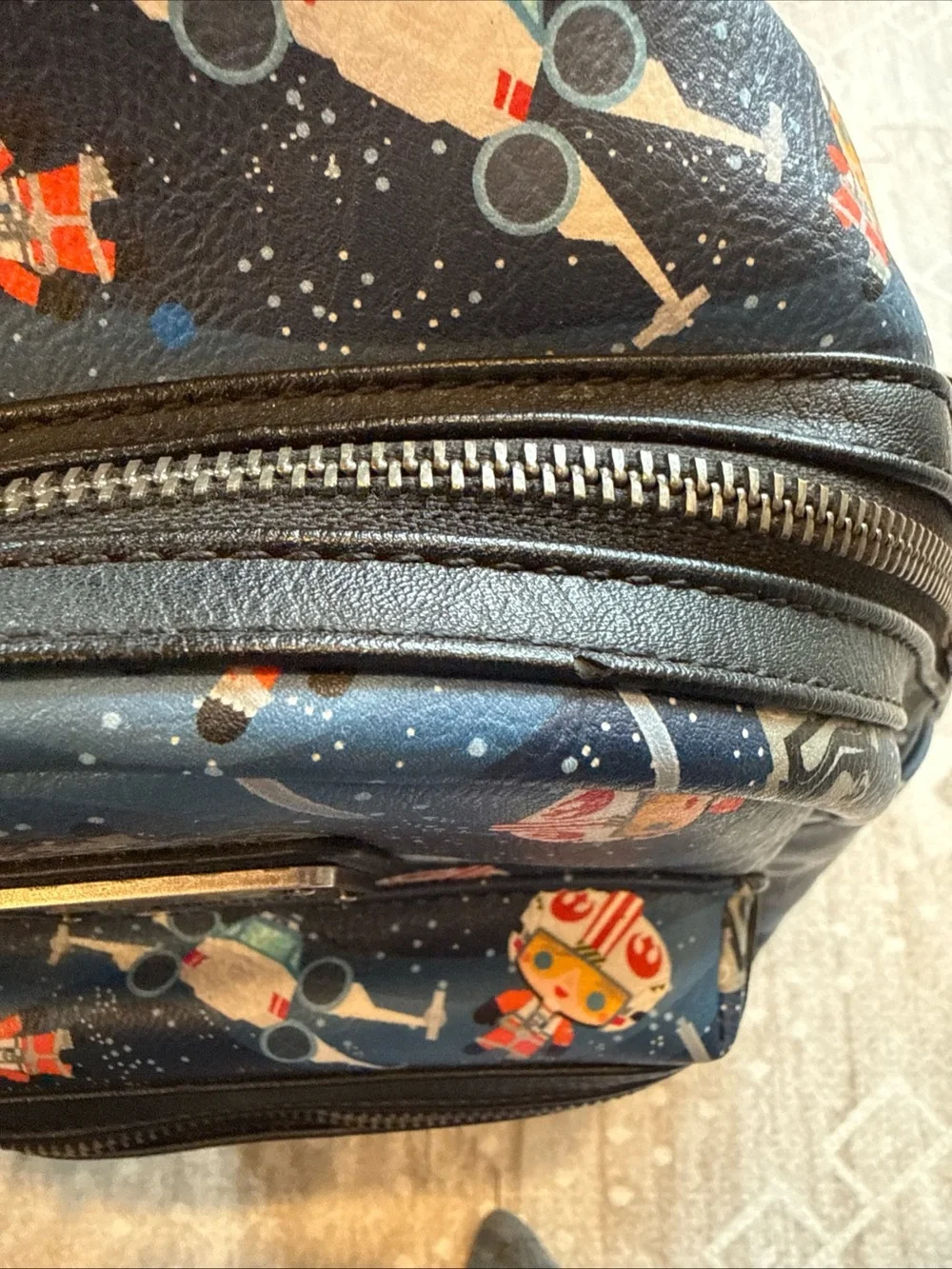 Star Wars x Loungefly Star Wars Navy Blue Galactic Kids Mini Backpack
